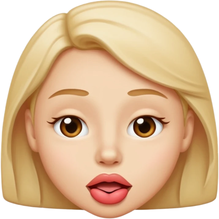 the literal kissing emoji whilst twinking but just wothout rhe heart: twinking amoji while kissing  emoji
