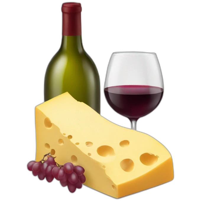 wine and cheese  emoji