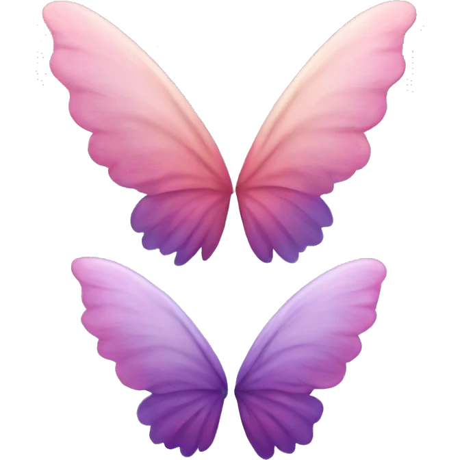 Fairy wings ombre emoji