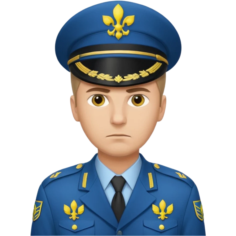 generate realistic military logistics department manager from ukraine emoji