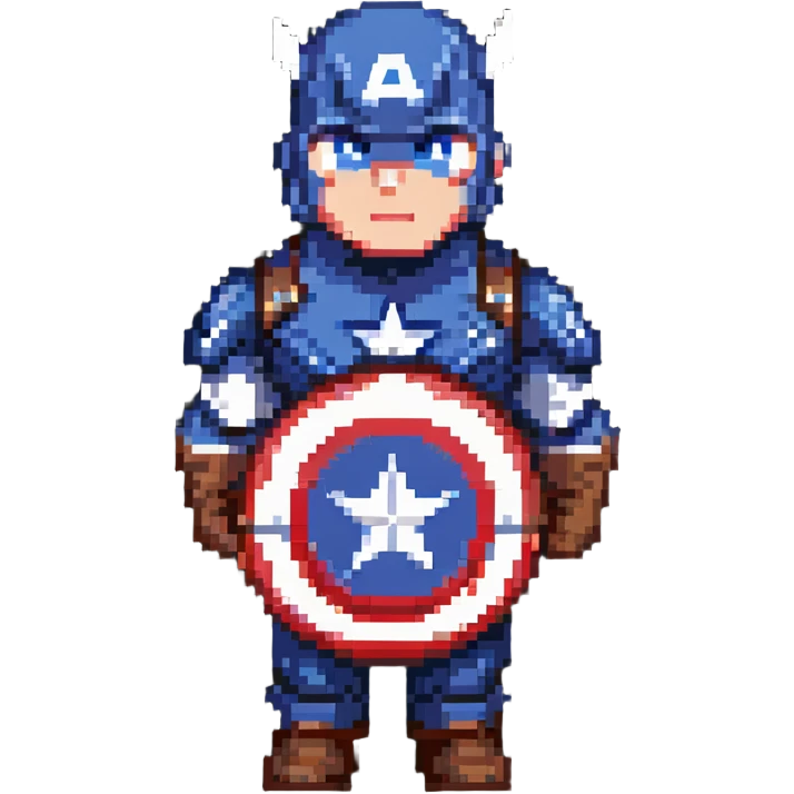 Captain America with shield emoji