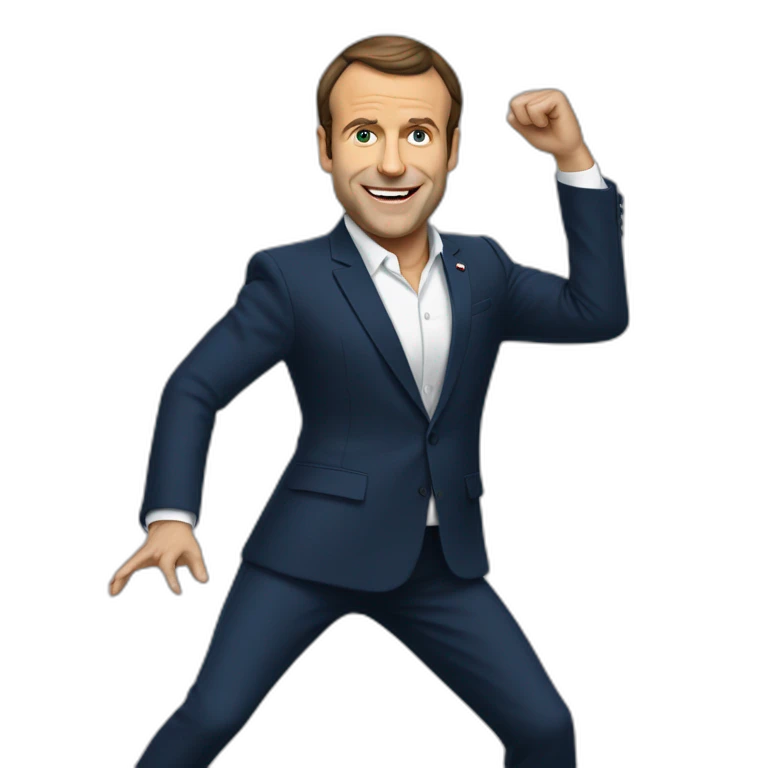 Macron qui danse emoji
