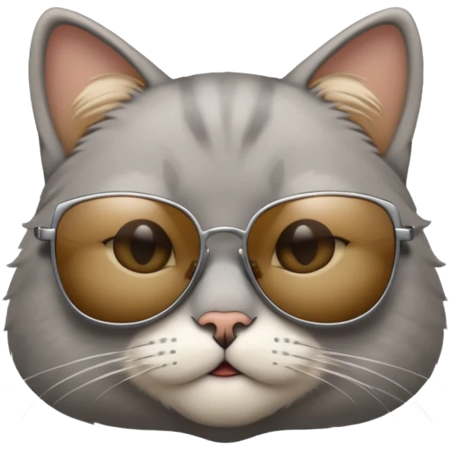 Cat wearing sunglasses emoji