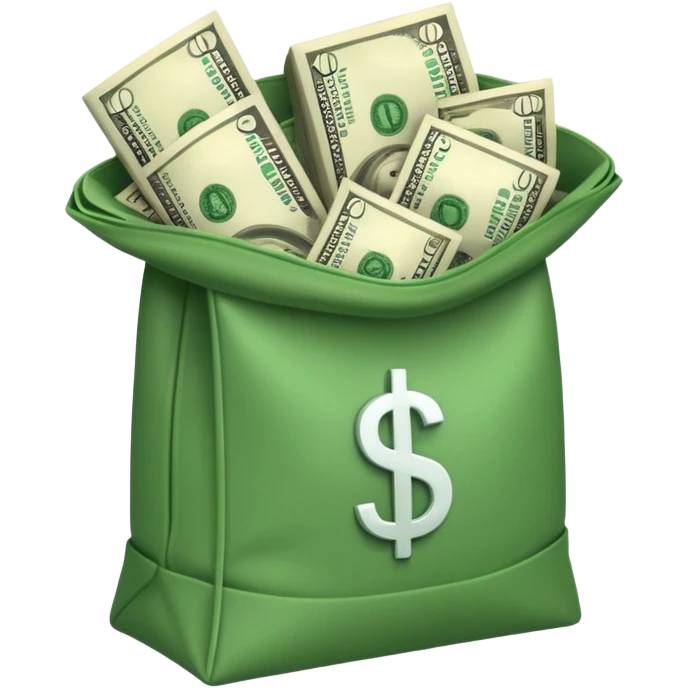 dollars in the bag emoji