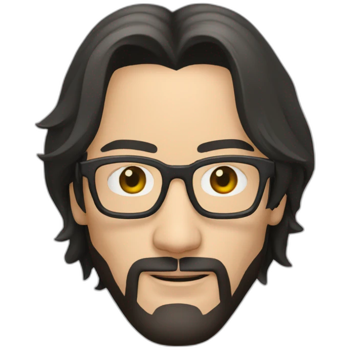 Keanu Reeves glasses emoji
