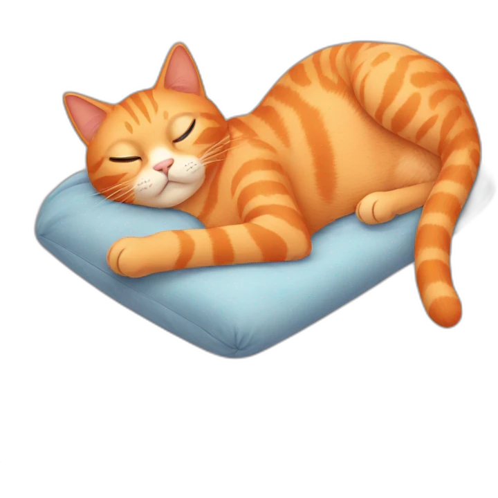 orange cat laying on back  emoji