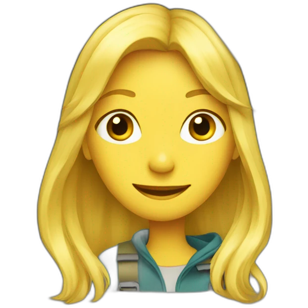 Blond girl in Tent emoji