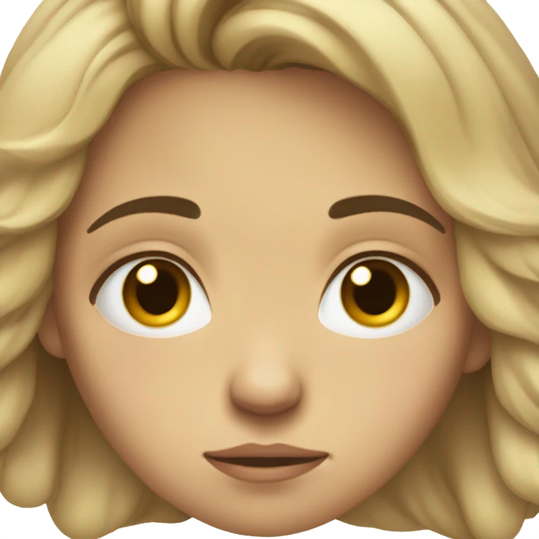 Sad girl  emoji
