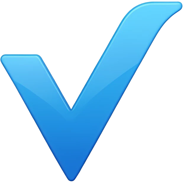 I want 🔵 blue tick like after id name of celebrities emoji