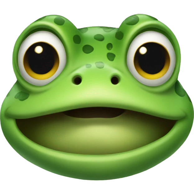 Frog hero emoji