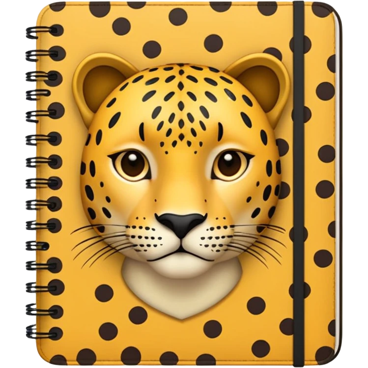 leopard patterned notebook emoji