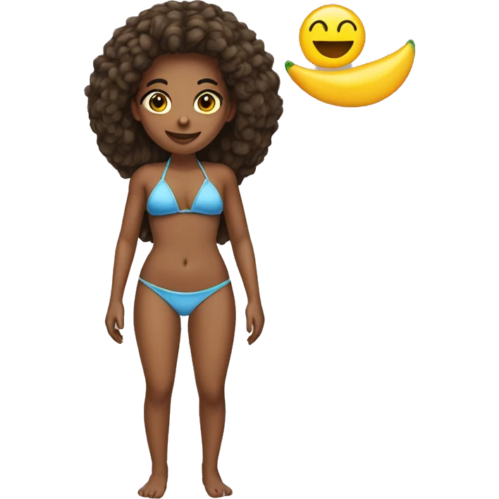 Girl with bikini emoji