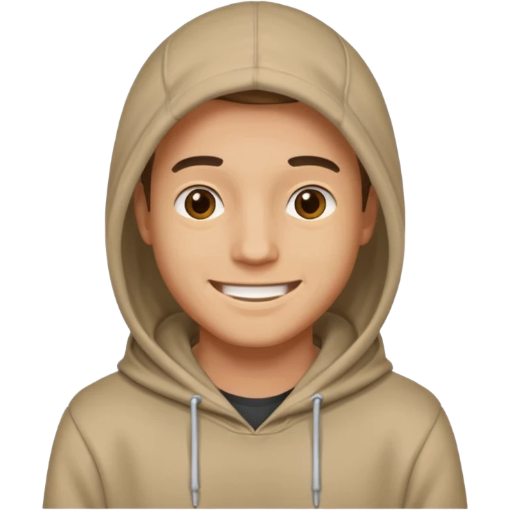 guy with a hoodie on  emoji