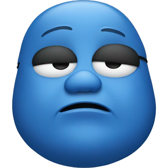 fat blue person emoji