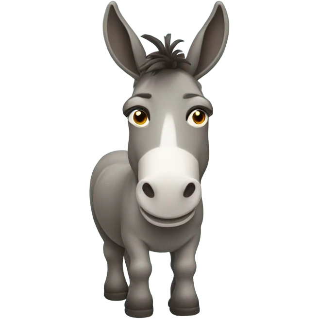 Donkey in a beach  emoji