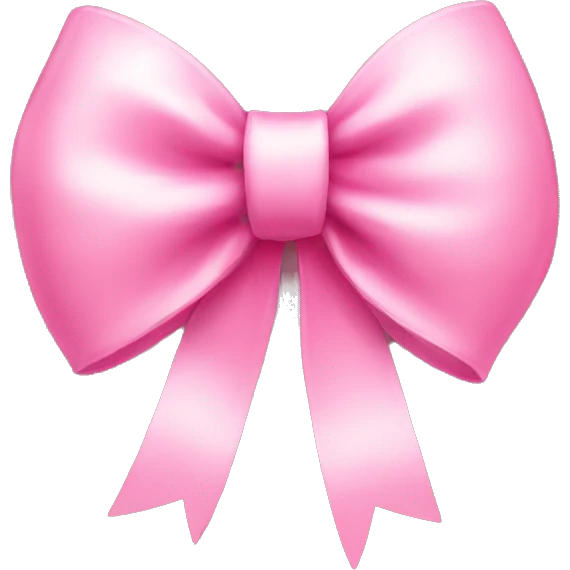 Cute pink bow  emoji