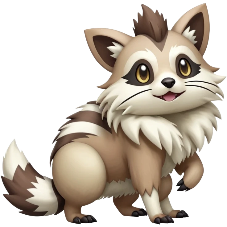 zigzagoon-linoone-furret-Fakémon-hybrid-creature (full body)  emoji