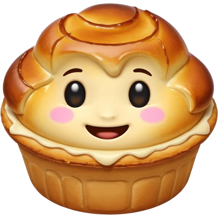 Pastel de nata, cute emoji style emoji