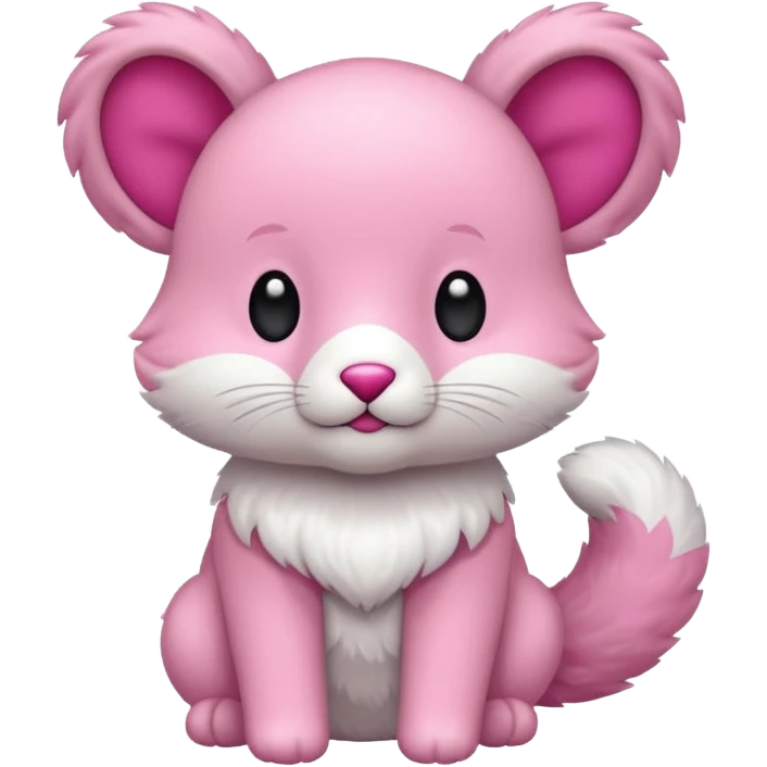 Coelho com laço rosa emoji