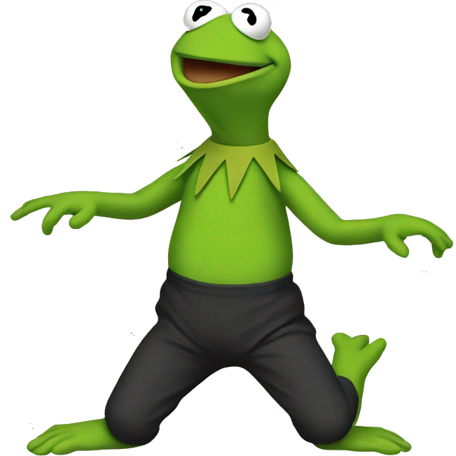 Kermit twerking emoji