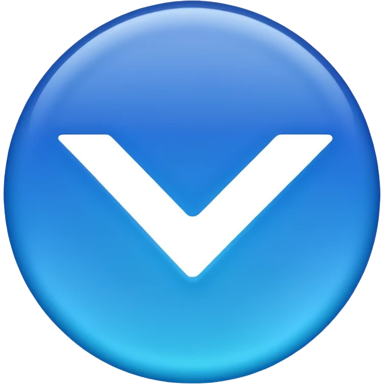 Blue tick emoji