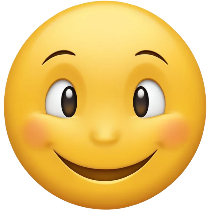 Smile face that is nonchalant  emoji