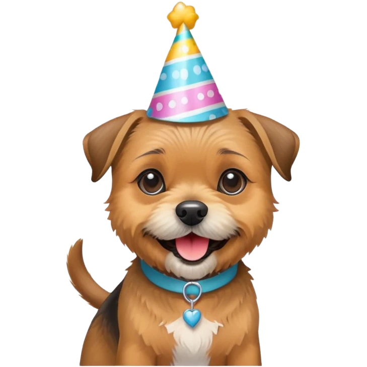 Border terrier birthday emoji