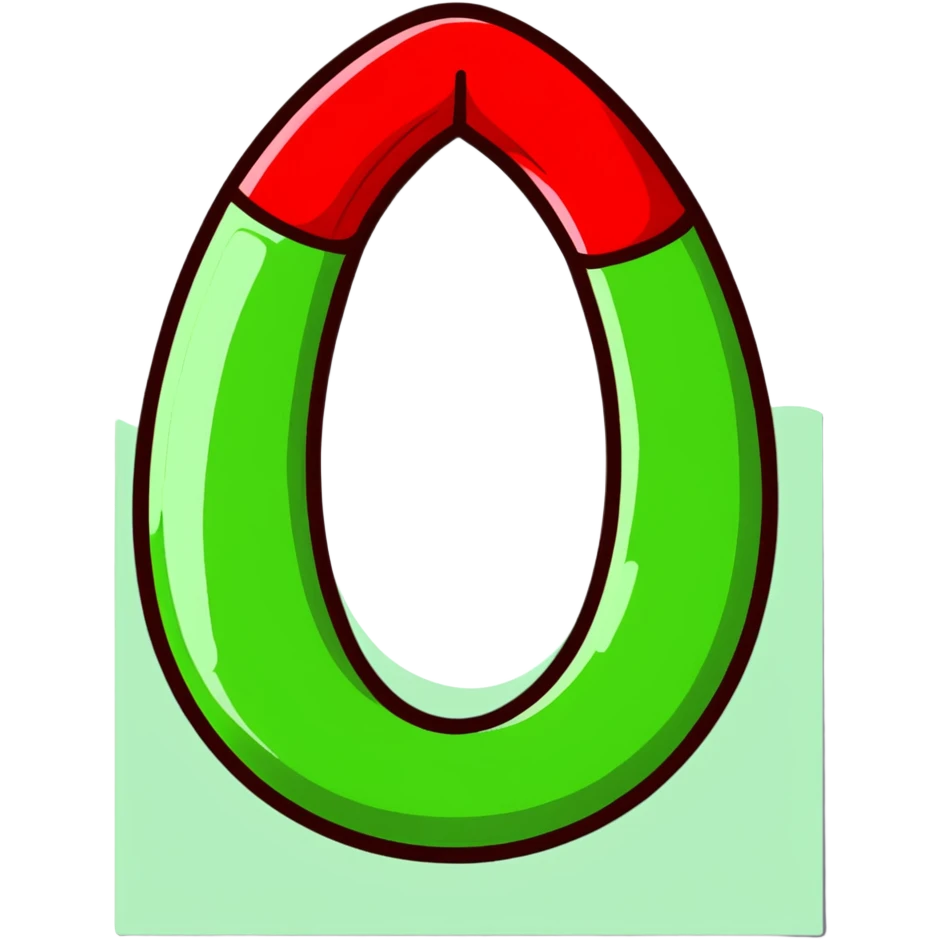 red horseshoe magnet emoji