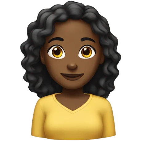 Black Christian girl emoji