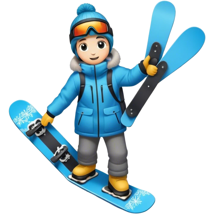 Skate snow emoji