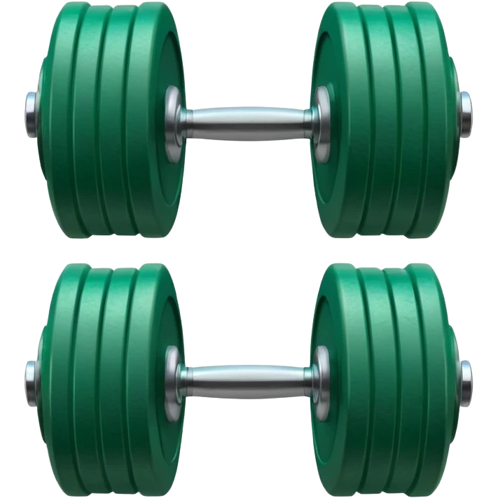 one green dumbbell emoji