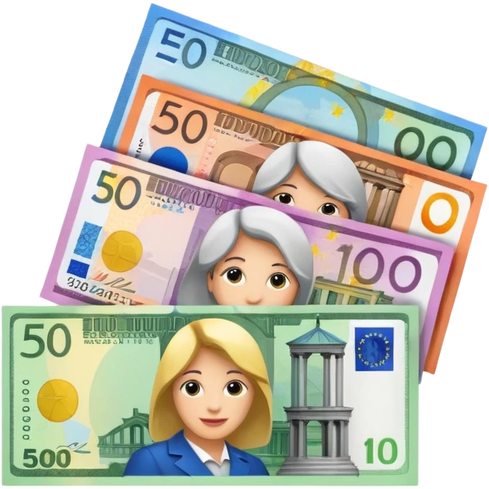 euro bills emoji
