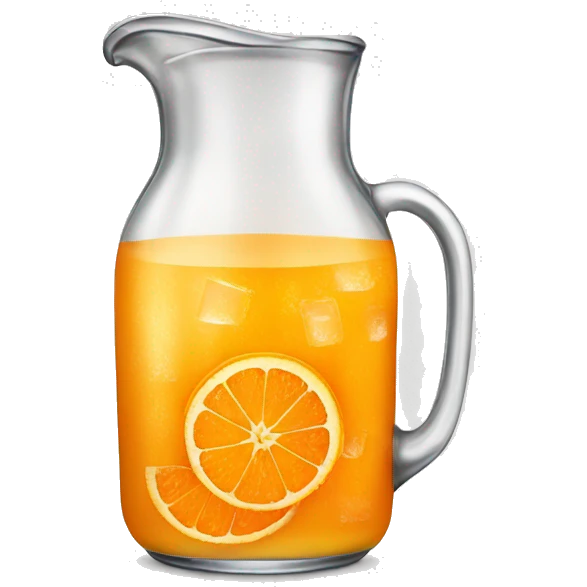 Jug of orange juice with ice emoji