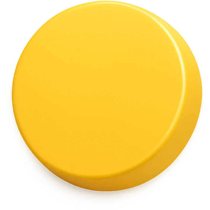 amazing yellow circle, with a subtle 3D look, no text emoji