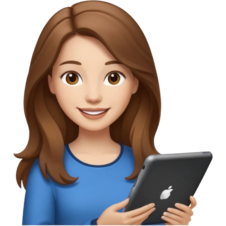 No she is white and she hold a ipadnooooo emoji