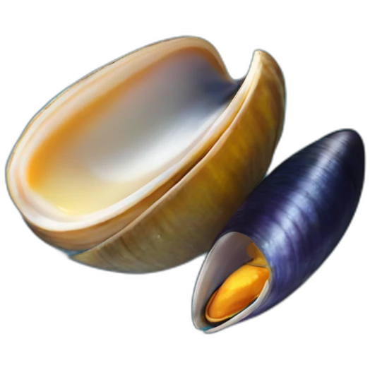 Mussel with a spritz emoji
