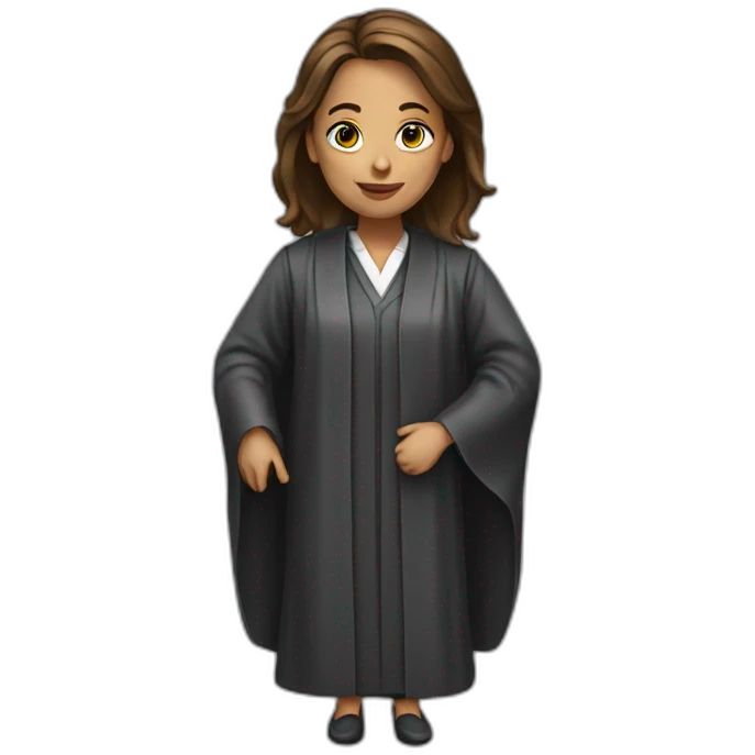 lawyer women Wearing a robe emoji