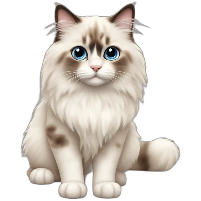 cute ragdoll cat emoji