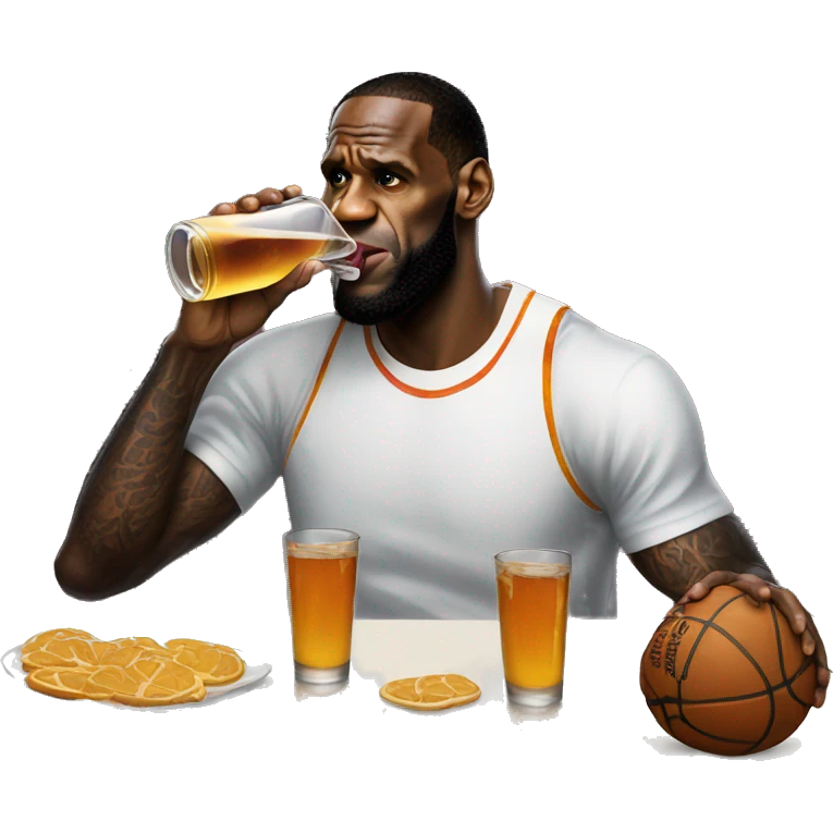 Lebron drinking Prime emoji