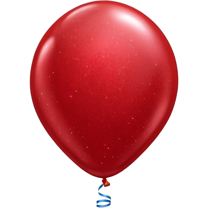 red glitter baloon chat emoji