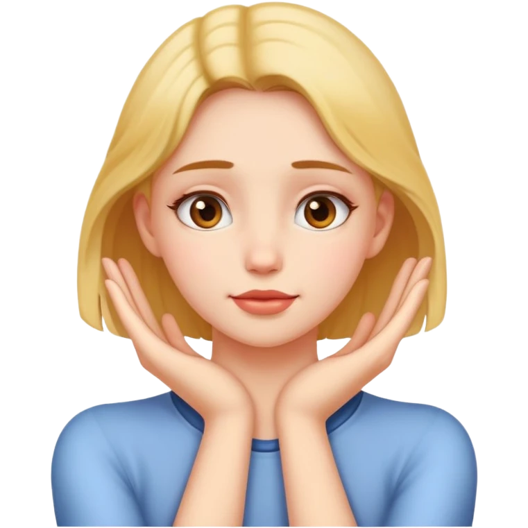girl with hands on her neck  emoji