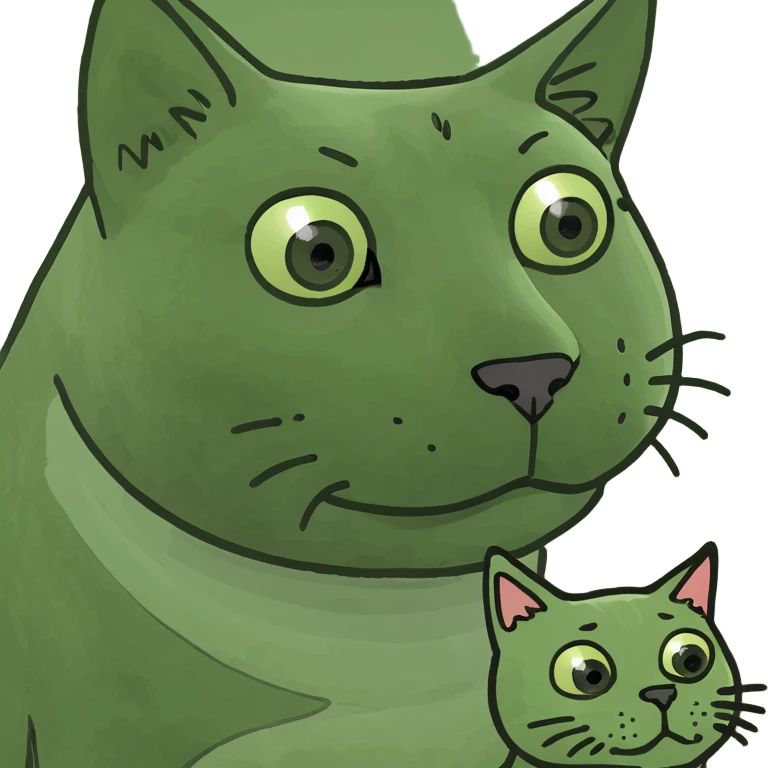 Gay cat with dog emoji