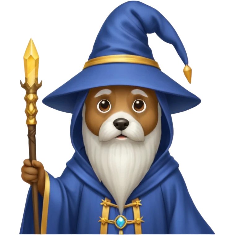 Dog wizard emoji