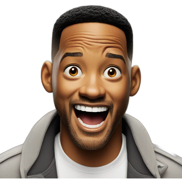 Happy shocked will smith emoji