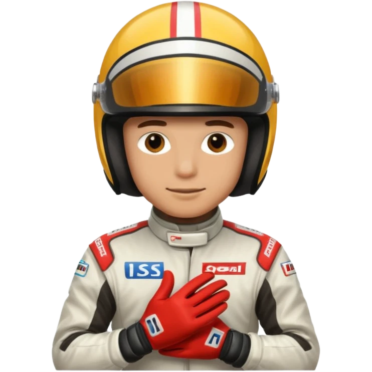 Formula racer man emoji