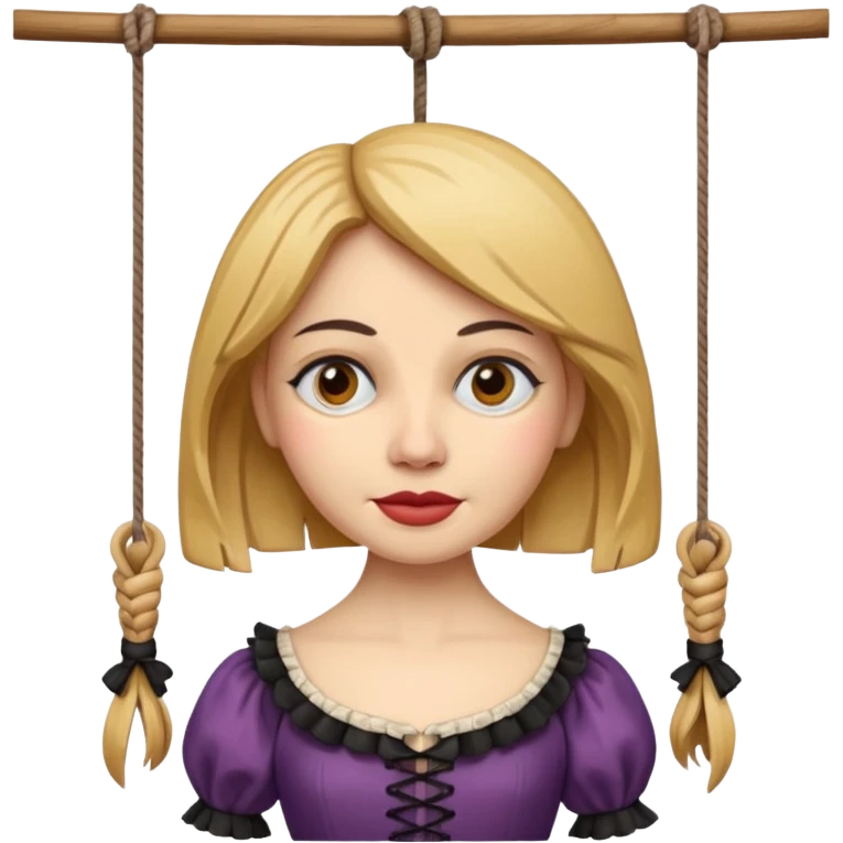 Icon for Puppet Theater: a girl puppet on strings emoji