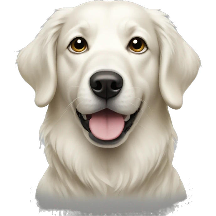 White retriever  emoji