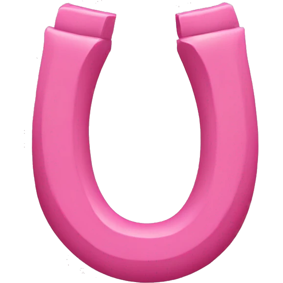 pink horseshoe  emoji