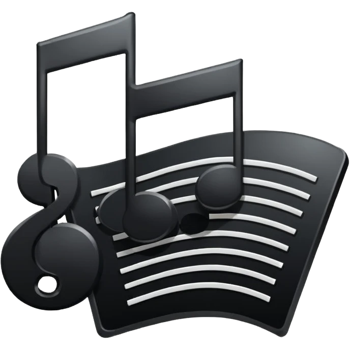 note of silence music emoji