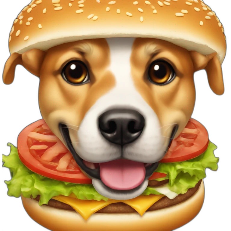 Chien burger emoji